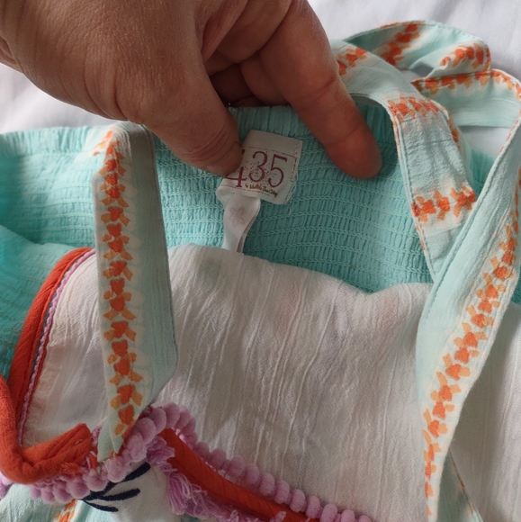 Matilda Jane 435 smocked pompom dress sz 16 - Picture 5 of 7